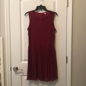 Lauren Conrad Dark Red dress